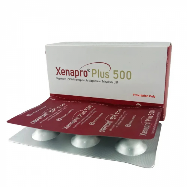 Xenapro Plus 500mg+20mg Tablet 1 Strip