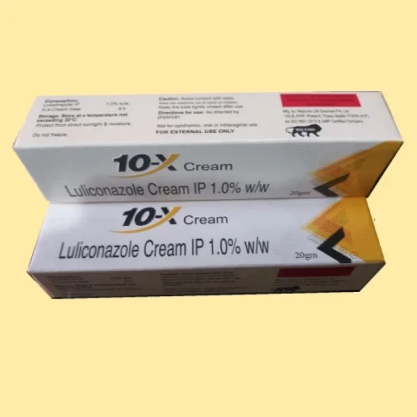 10X Luliconazole 1% Cream 20gm Tube