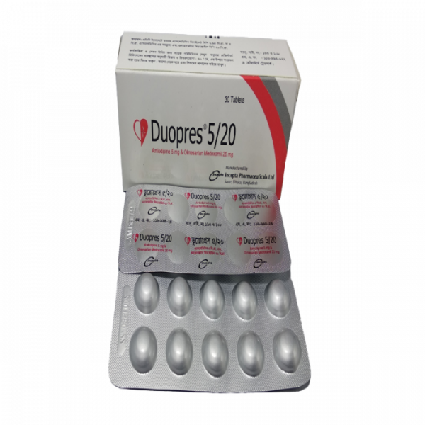 Duopres 5/20mg Tablet
