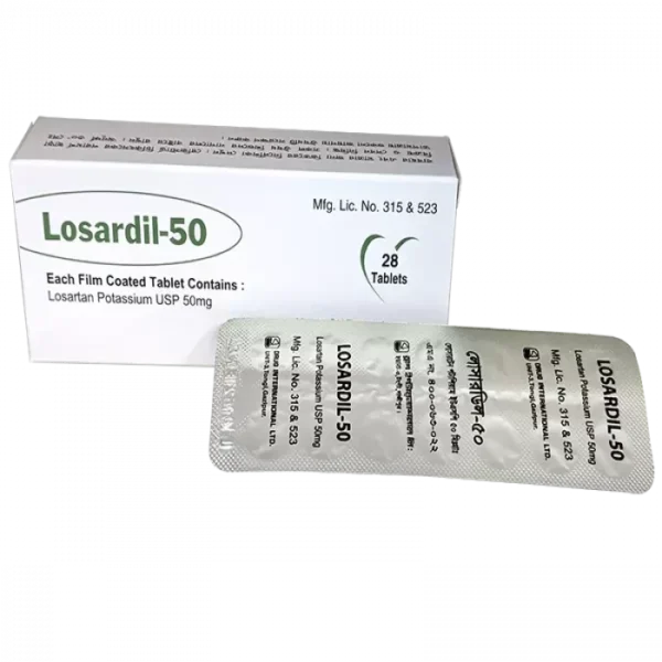 Losardil 50mg Tablet 14pcs