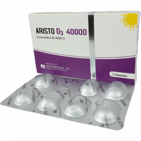 Aristo D3 40000IU Capsule 7pcs