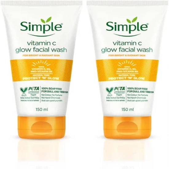 Simple Protect 'N' Glow Facial Wash with vitamin C & Anti-Oxidants
