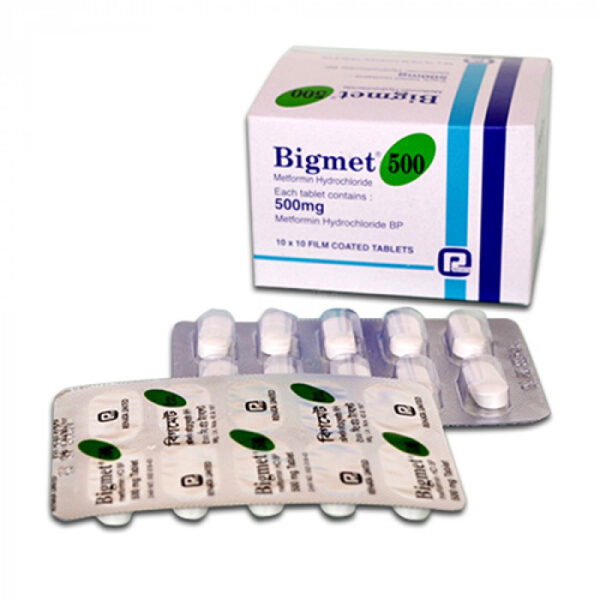 Bigmet 500mg Tablet 1 Strip