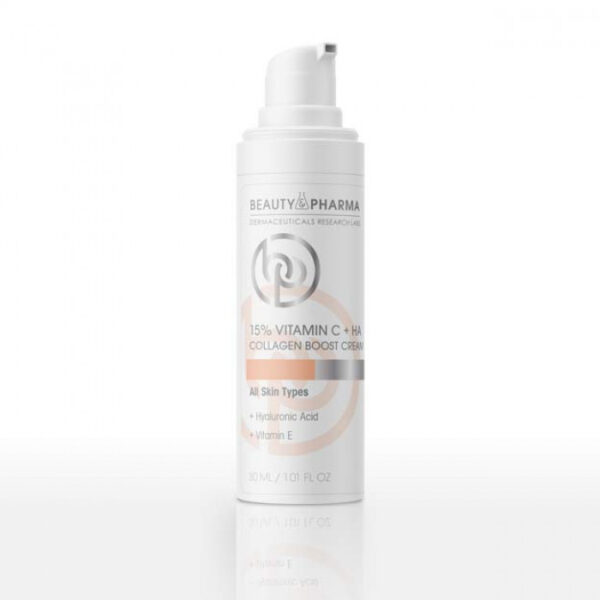 Beauty & Pharma 15% Vitamin C+HA Collagen Boost Cream 30ml