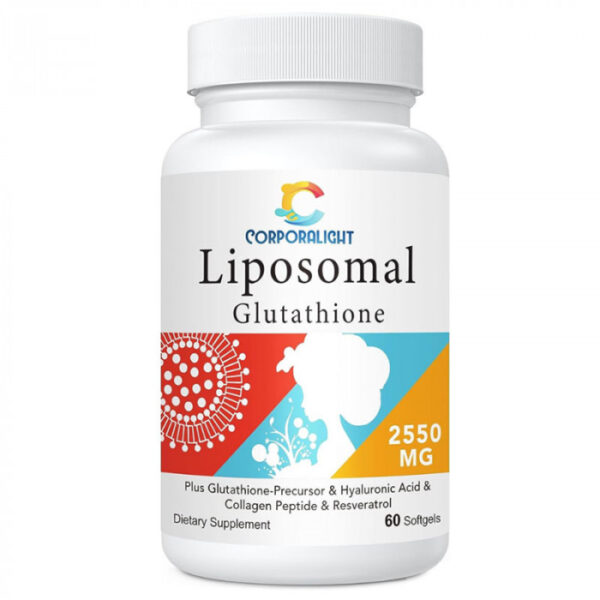 Corporalight Liposomal Glutathione 2550mg, 60 Soft gels | USA Made
