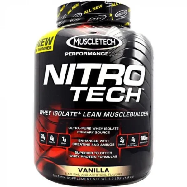 Muscletech Performance Series Nitro Tech Whey Isolate Vanilla, 1.81kg
