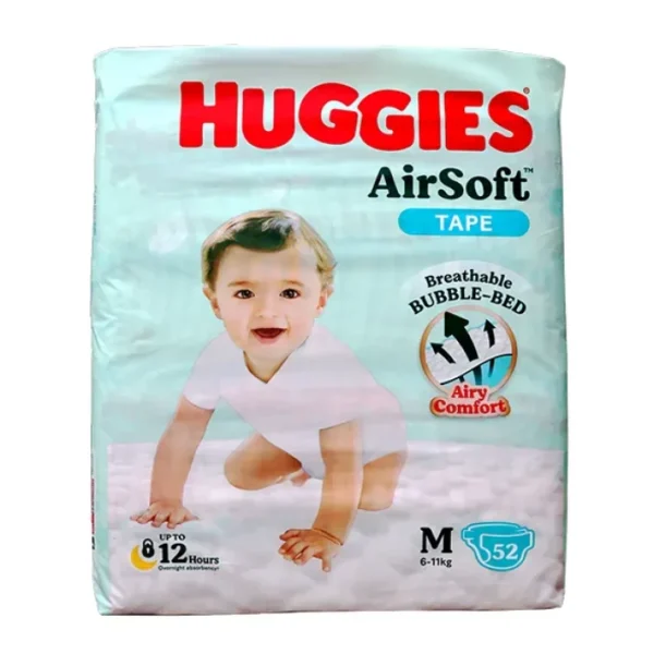Huggies Airsoft Tape Baby Diaper (6-11kg) - M52