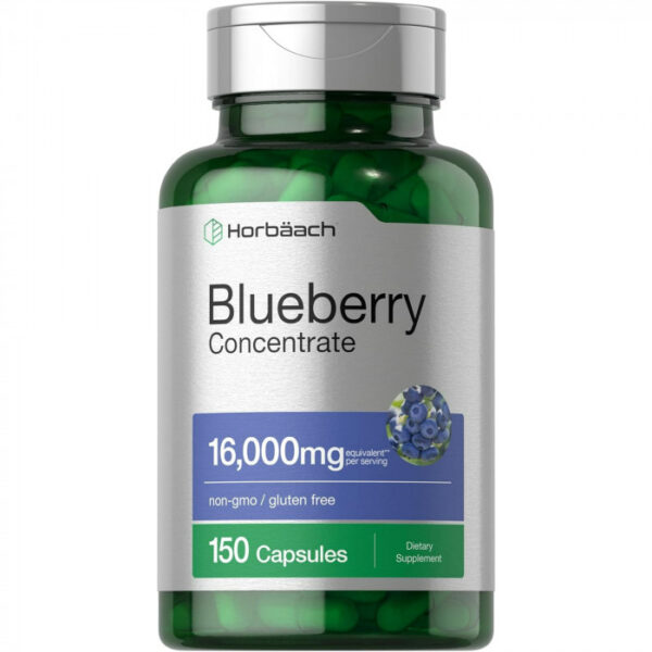 Horbaach Blueberry Extract 16000mg, 150 Capsules, USA