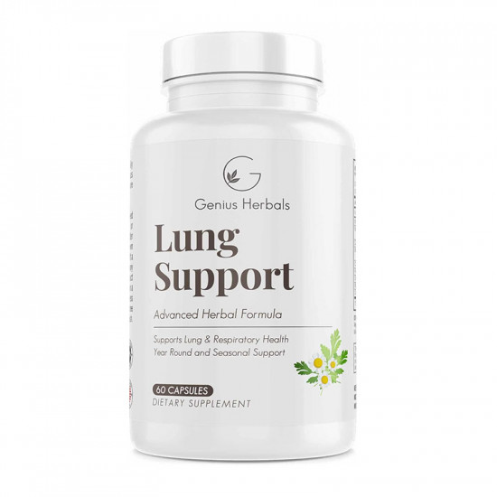 Genius Herbals Lung Support, 60 Capsules | USA