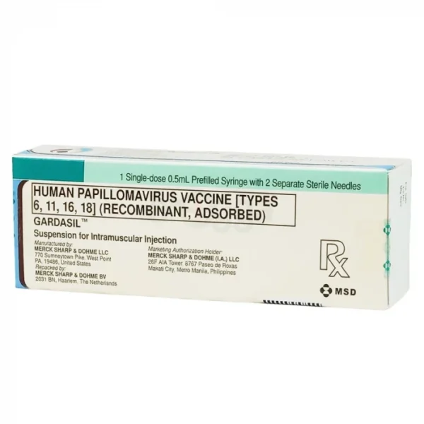 Gardasil 0.5 ml/pre-filled syringe IM Injection