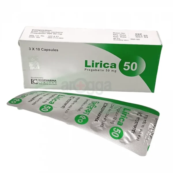 Lirica 50mg Capsule 10pcs