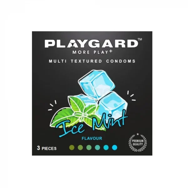 Playgard Ice Mint Flavoured Multi Textured Condom