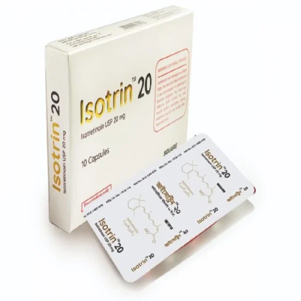 Isotrin 20mg Capsule 1 Strip