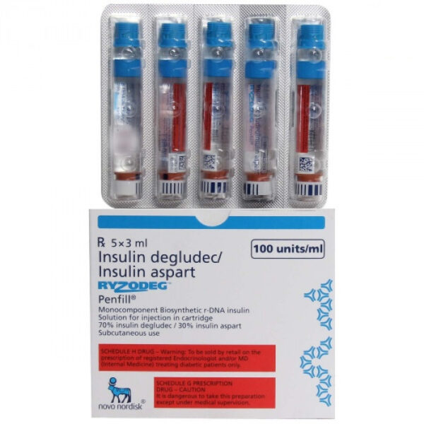 Ryzodeg 100IU Penfill Cartridge