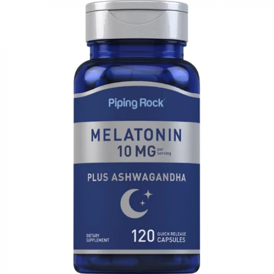 Piping Rock Ashwagandha Melatonin + L-Theanine 60 Capsules