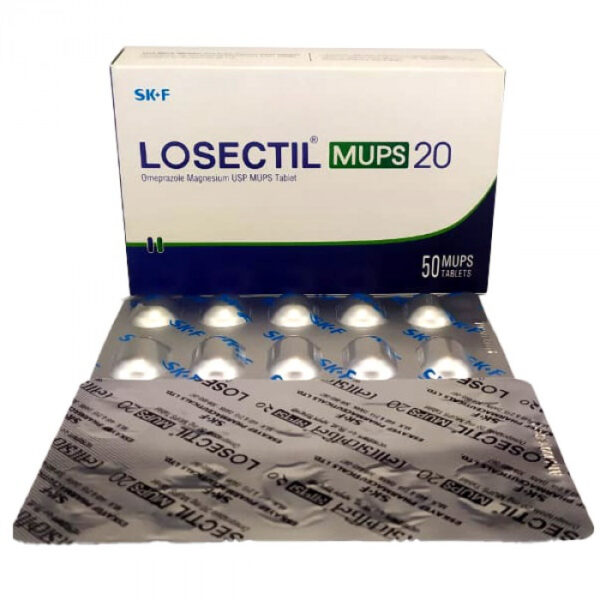 Losectil Mups 20mg 10pcs