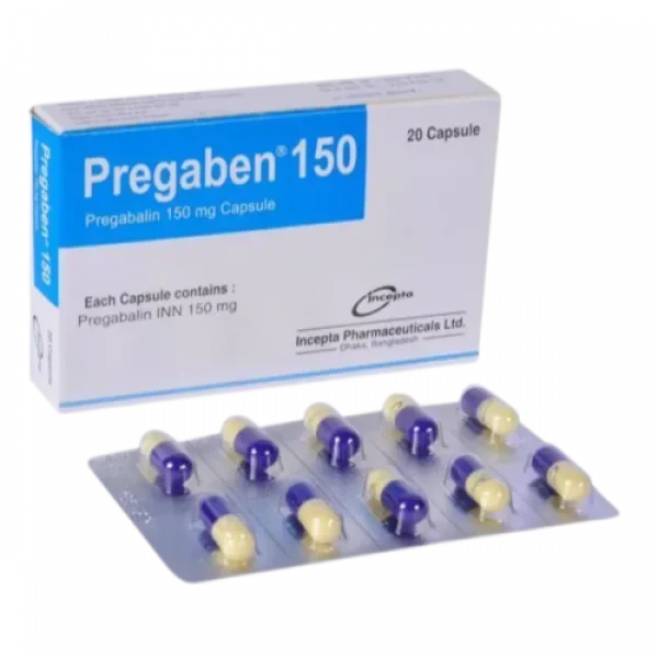 Pregaben 150mg Capsule 20pcs Box