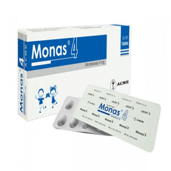 Monas 4mg Tablet 1 Strip