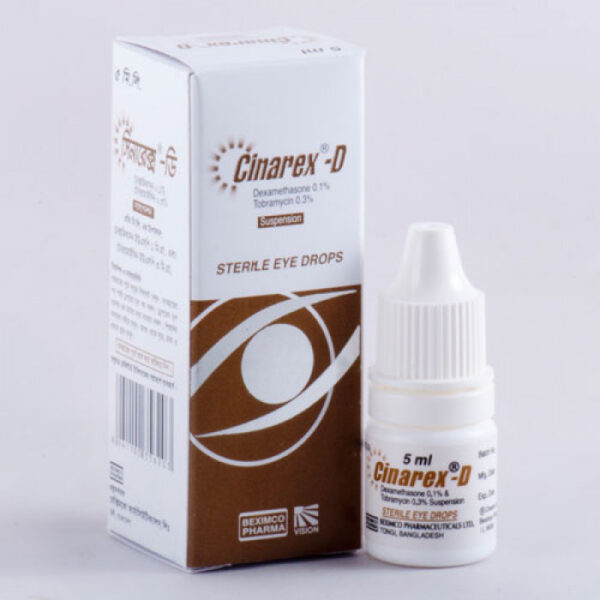 Cinarex D Eye Drop (0.1%+0.3%)