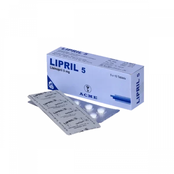 Lipril 5mg 10Pcs