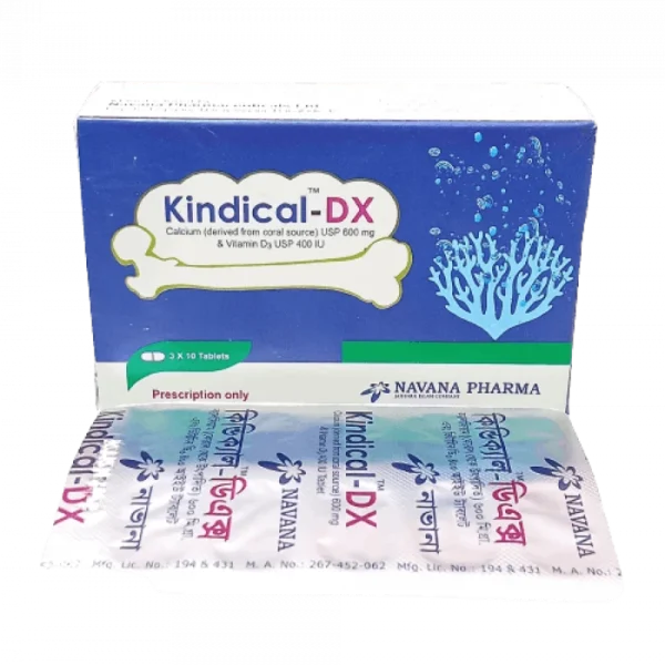 Kindical DX 600mg+400IU Tablet