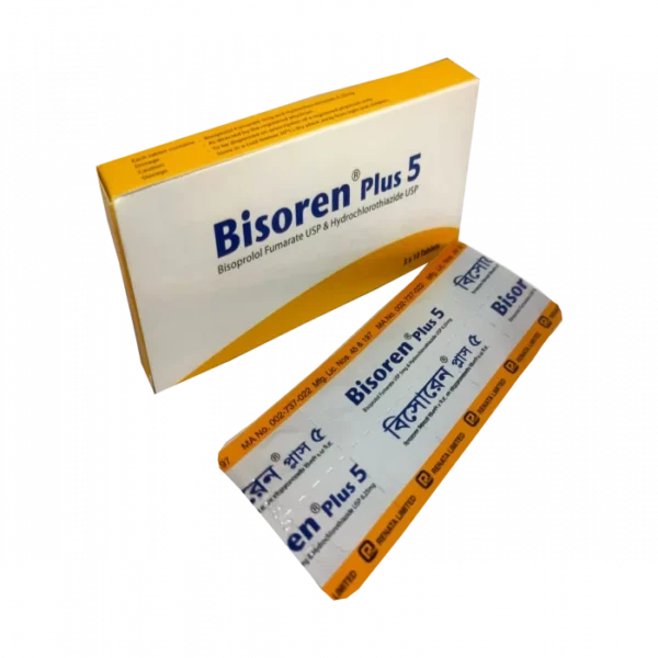 Bisoren Plus 5mg+6.25mg Tablet 1 Strip