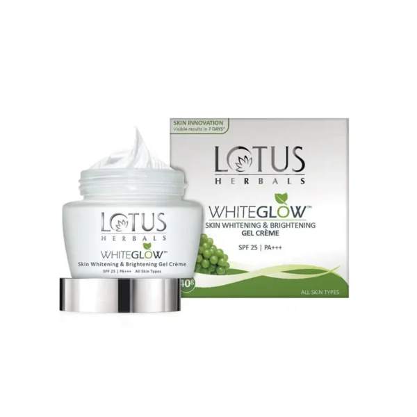 Lotus Herbals WhiteGlow Skin Whitening And Brightening Gel Creme 60gm SPF 25 PA+++