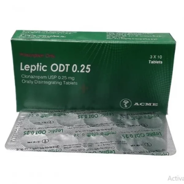 Leptic ODT 0.25mg Tablet 10Pcs