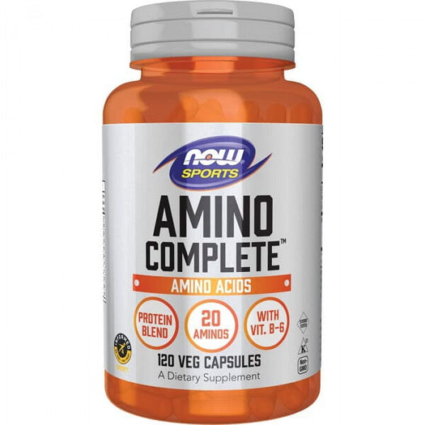 NOW Sports Amino Complete, 120 Veg Capsules | USA Made