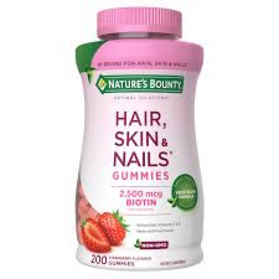 Nature's Bounty Hair, Skin and Nails Gummies with Biotin | 80 Gummies