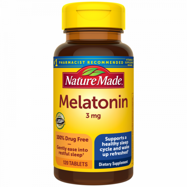 Nature Made Melatonin 3 mg, 120 Tablets | USA