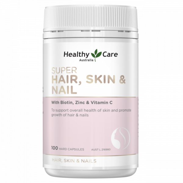 Healthy Care Super Hair, Skin & Nails, 100 Capsules | Australia