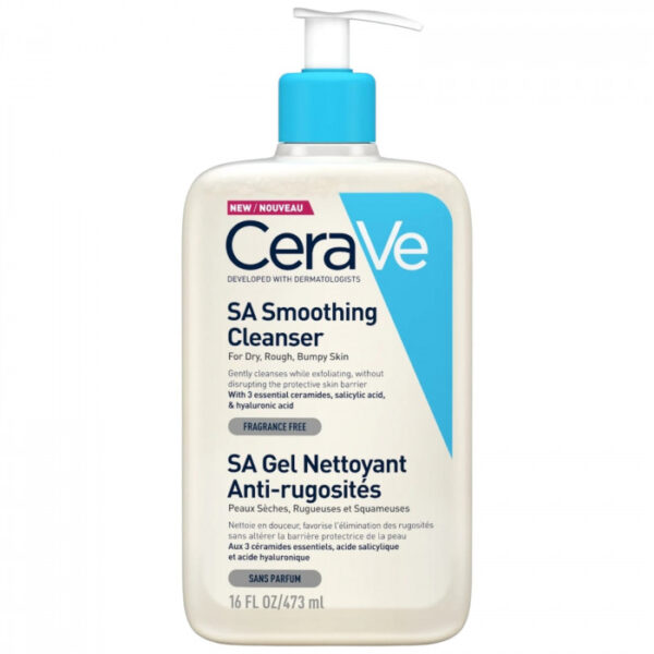 Cerave SA Smoothing Cleanser for Dry, Rough, Bumpy Skin, 473ml
