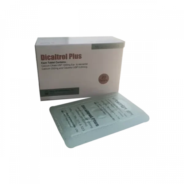 Dicaltrol Plus 1200mg+0.25mcg Tablet 1 Strip