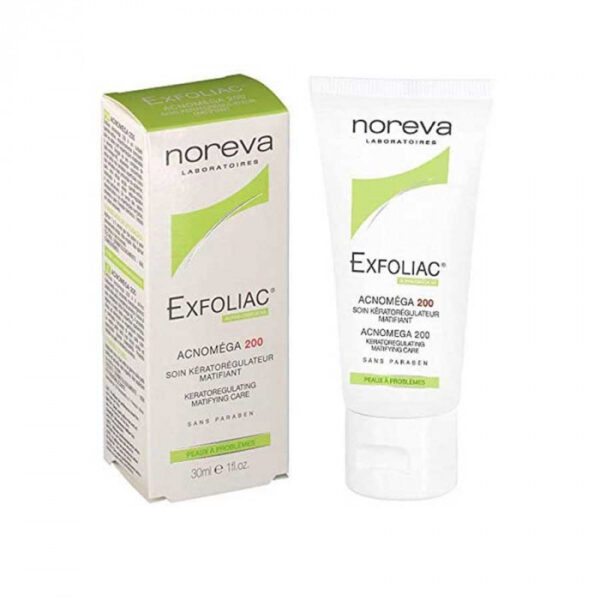 Noreva Exfoliac Acnomega Keratoregulating Matifying Care 200 Cream 30ml