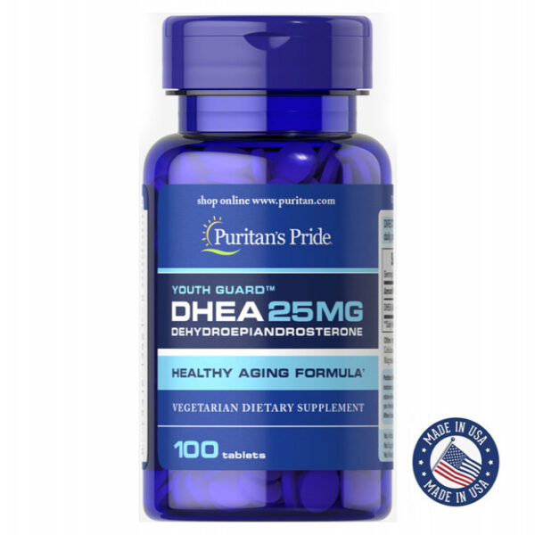 Puritans Pride DHEA 25mg 100 Tablets, USA
