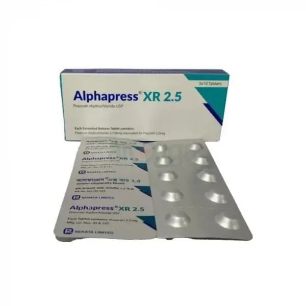 Alphapress XR 2.5mg Tablet 1 Strip