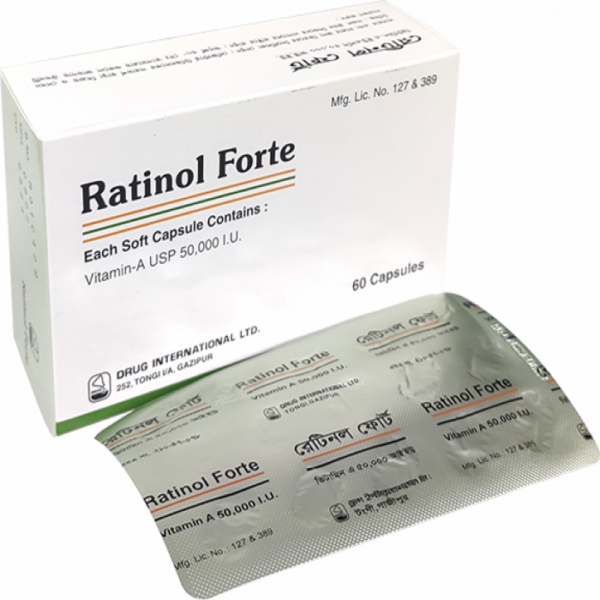 Ratinol Forte 50000IU Capsule | 1 Strip
