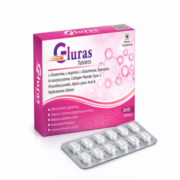 Gluras Skin Brightening & Antioxidant Support Supplement 1 Strip