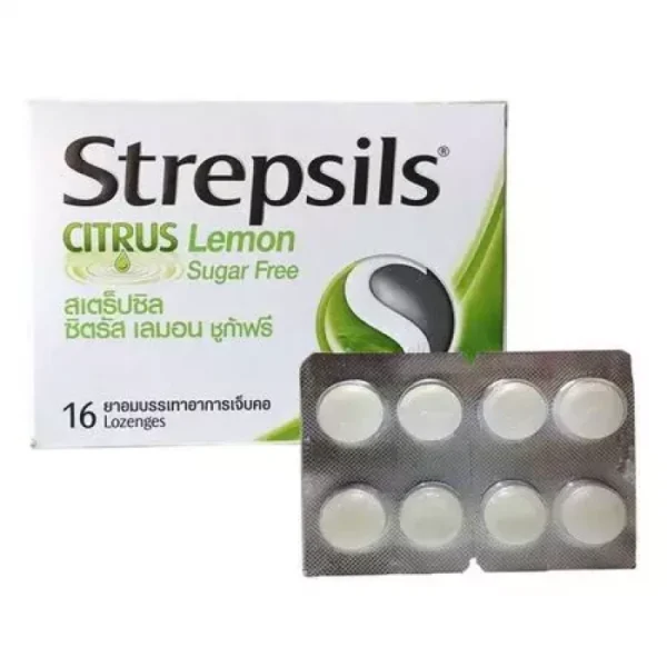 Strepsils Citrus Lemon Sugar Free 16pcs