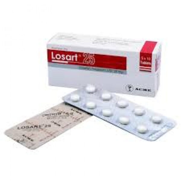 Losart 25mg Tablet 1 Strip