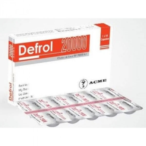 Defrol 20000 IU Capsule 10's