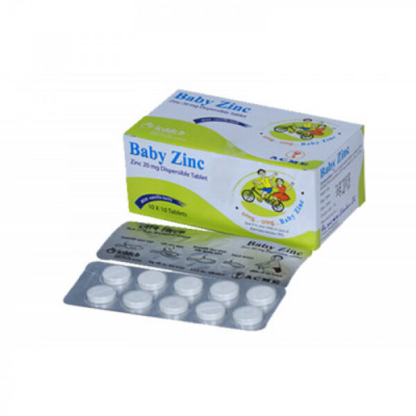Baby Zinc 20mg Dispersible Tablet 1 Strip