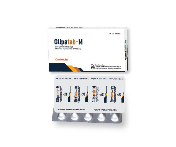 Glipatab M 5mg+500mg Tablet