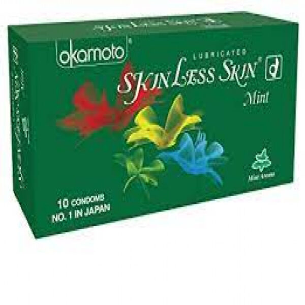 Skinless Skin Mint Lubricated Okamoto Condoms