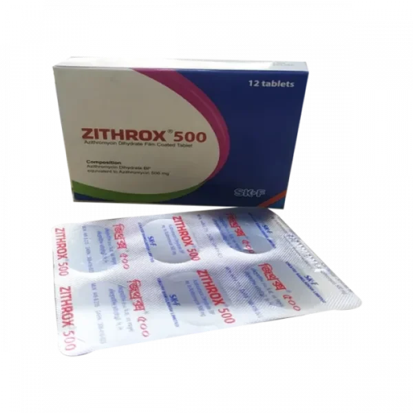 Zithrox 500mg Tablet 1 Strip